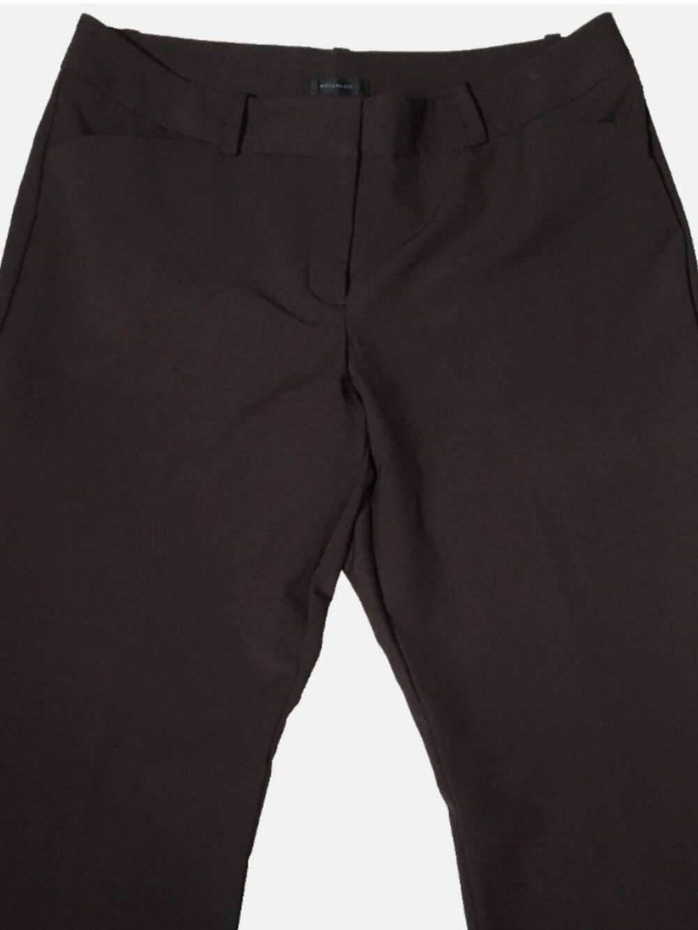Worthington Women Modern Fit Dark Brown Wide Leg Trousers Size 8